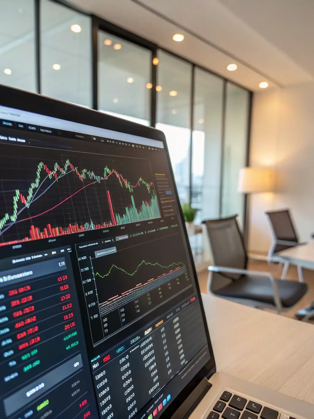 A visually appealing image of diverse investment charts and graphs, representing the comprehensive knowledge provided in the 'Advanced Investment Strategies' course.